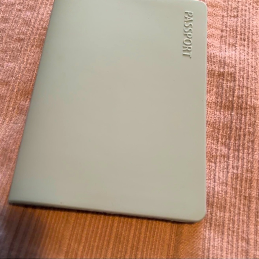 Silicone Passport Cover - pale blue